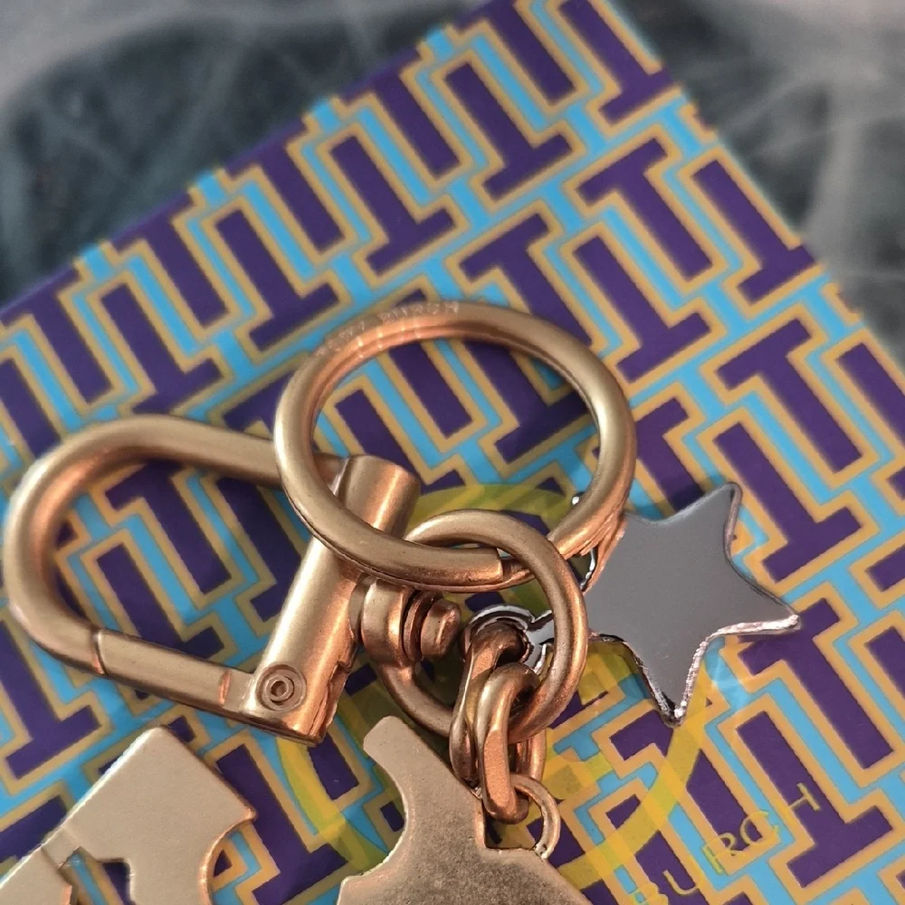 Tory Burch Gold Crystal Key Holder - Picture 5 of 6